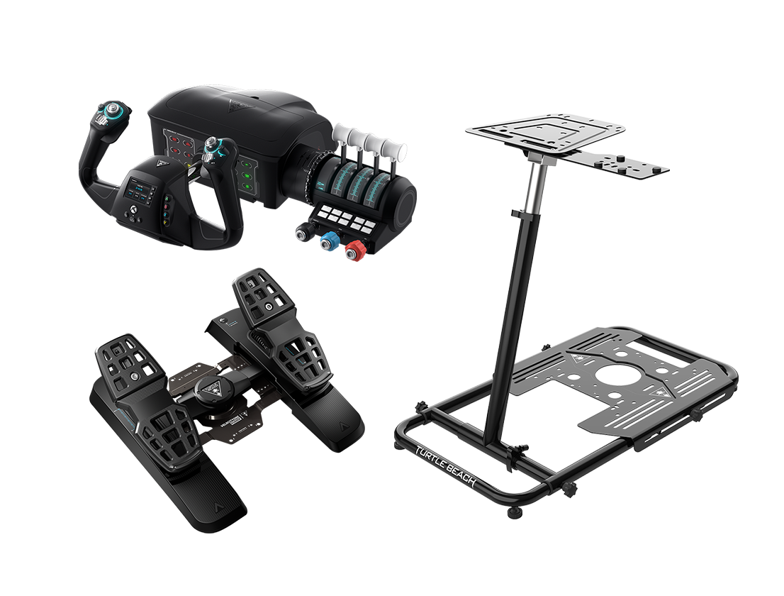 Turtle Beach - VelocityOne Flight + VelocityOne Rudder Pedals + VelocityOne Stand Bundle
