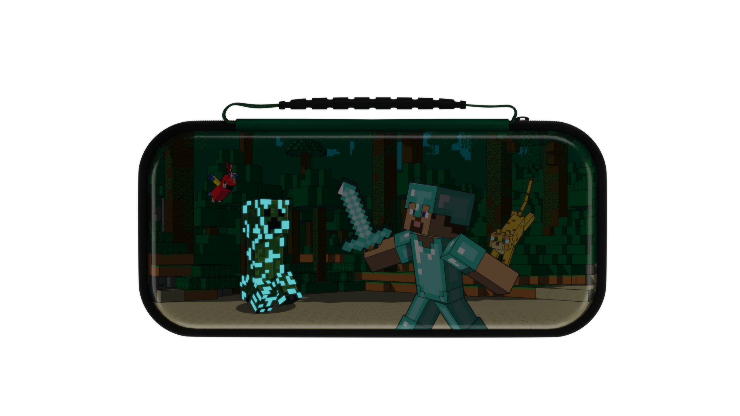 Turtle Beach - PDP REALMz Wireless Controller: Minecraft Forest Biome + Travel Case Plus Minecraft Forest Battle for Nintendo Switch Bundle - Image 5